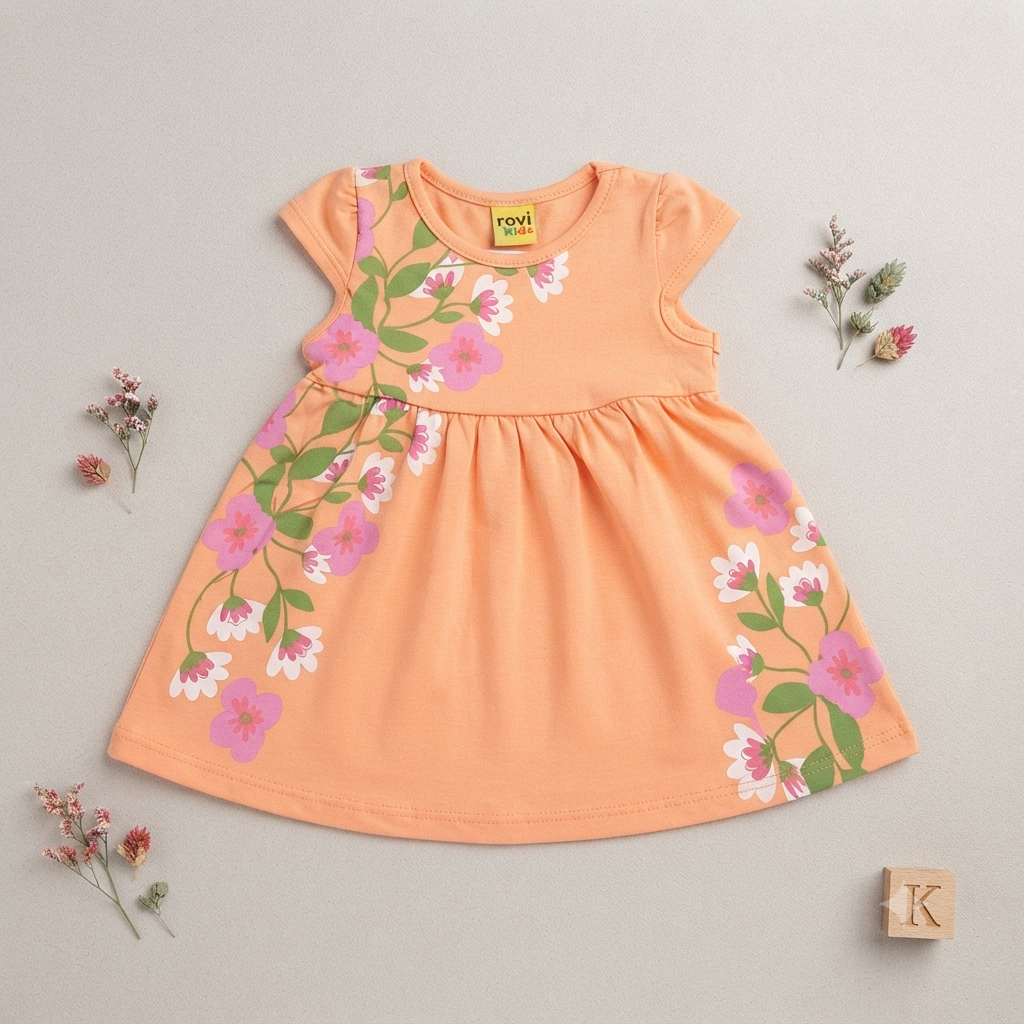 Vestido c/estampa Fem Tam 01 Rovitex