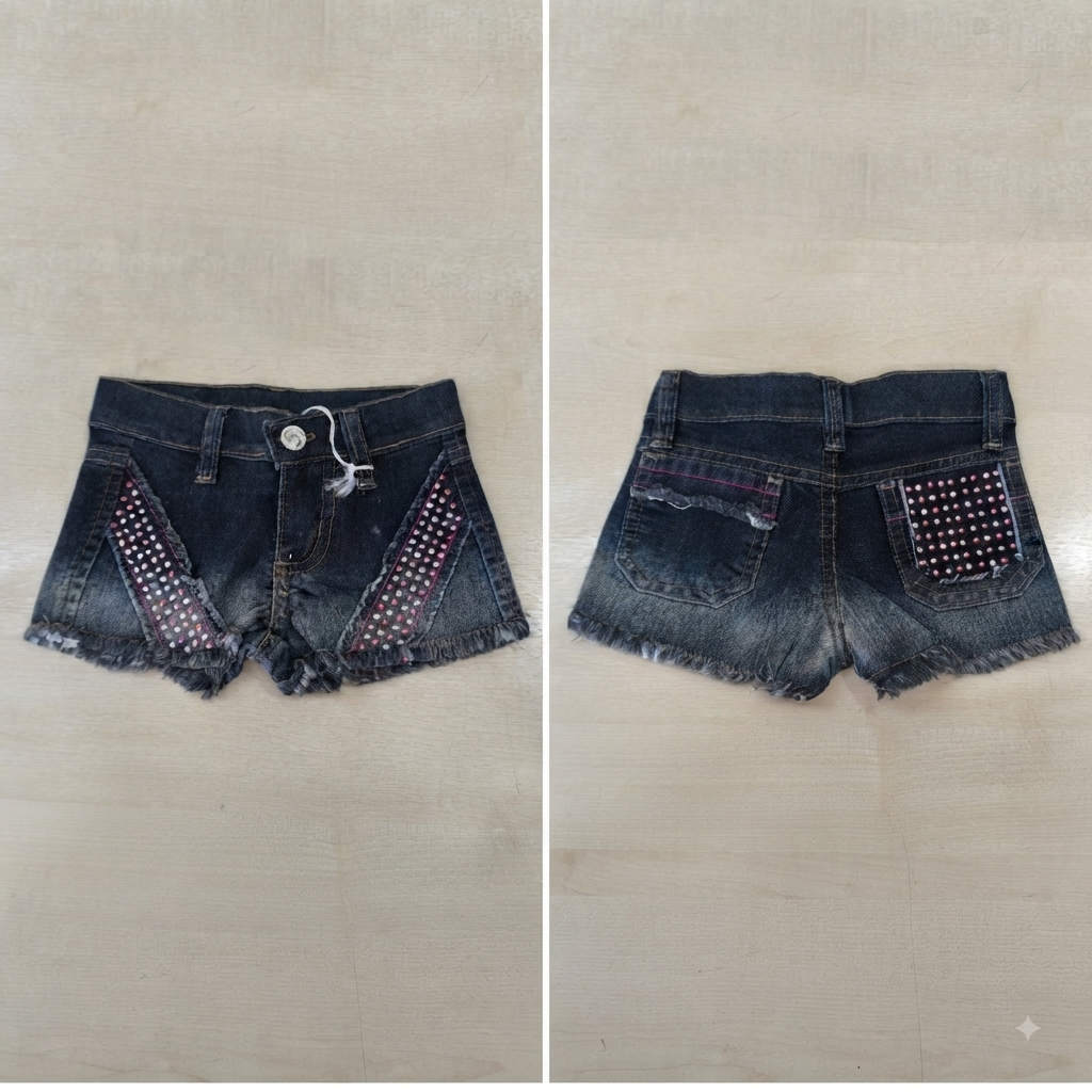 Shorts Jeans Hot Pant Fem Tam 01 Ser Garota