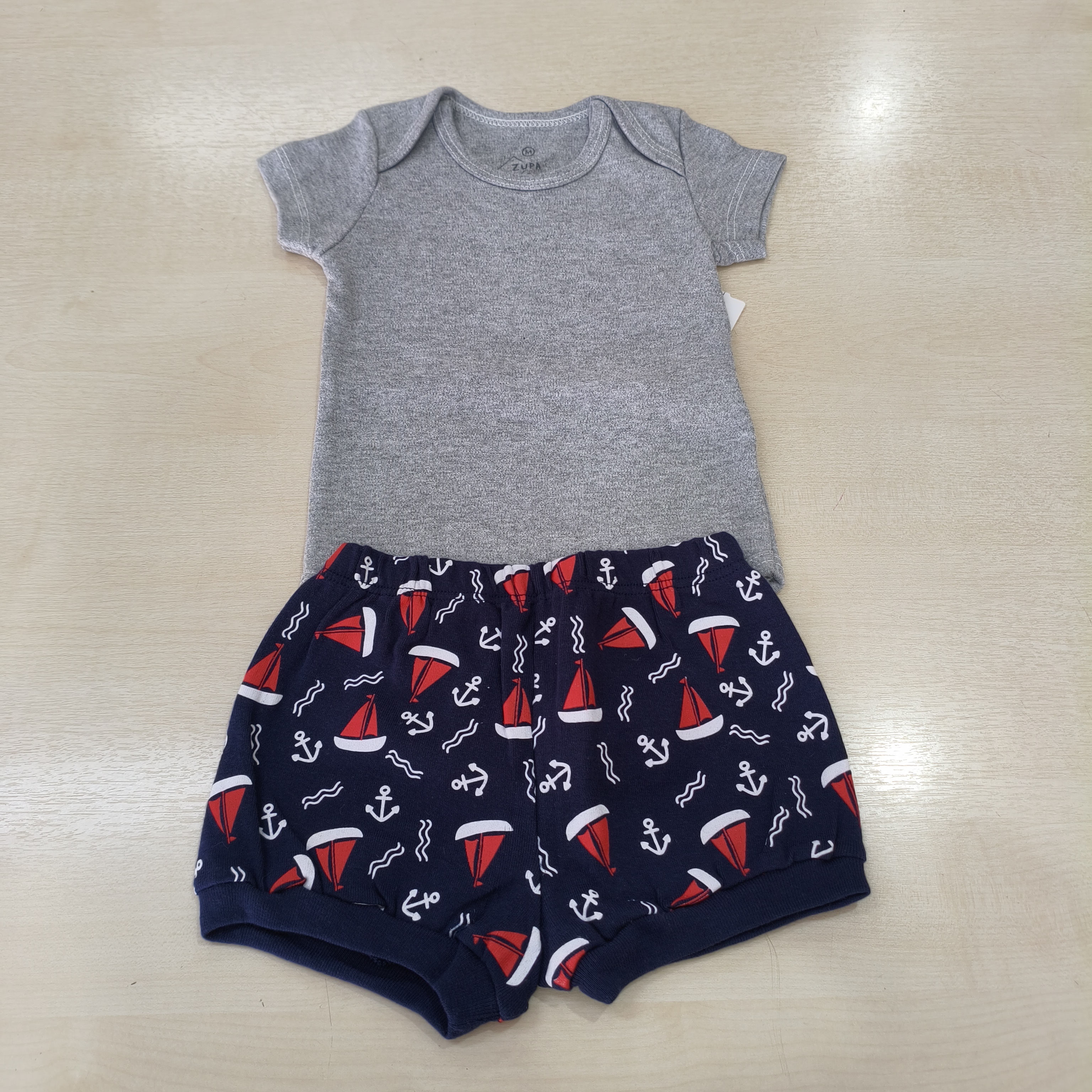 Conj. Body MC e Shorts Masc Tam MB Zupa Zuka