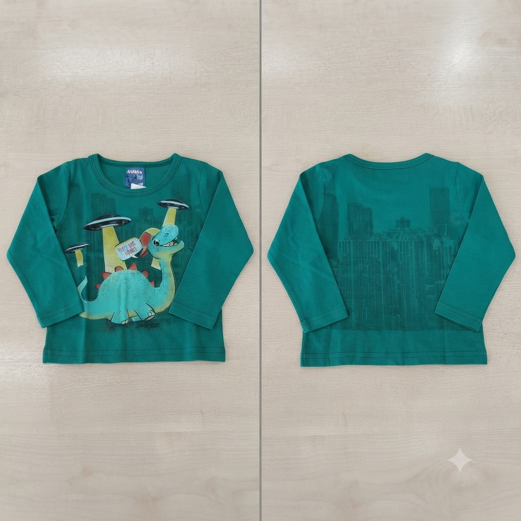 Camiseta ML C/estampa Masc Tam MB WRK