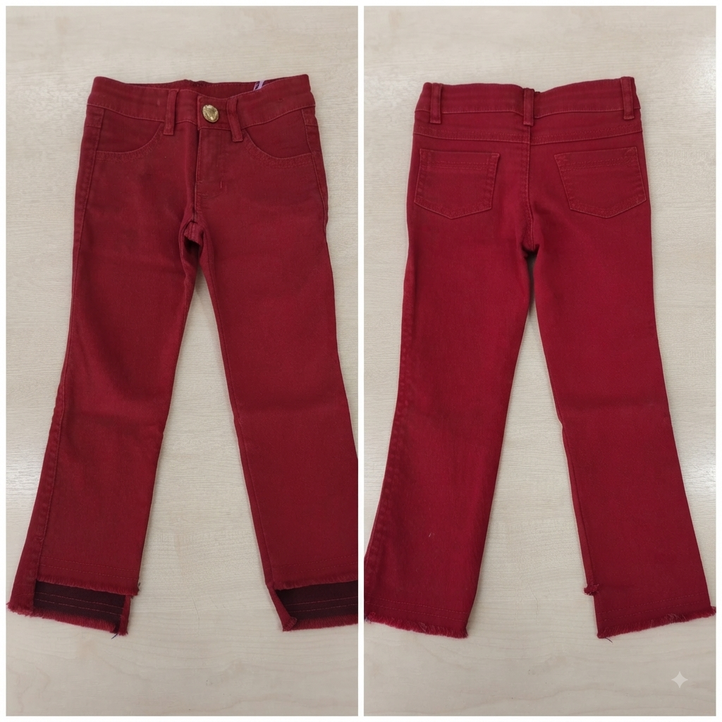 Calça Sarja (Vinho) Fem Tam 02 Vigat