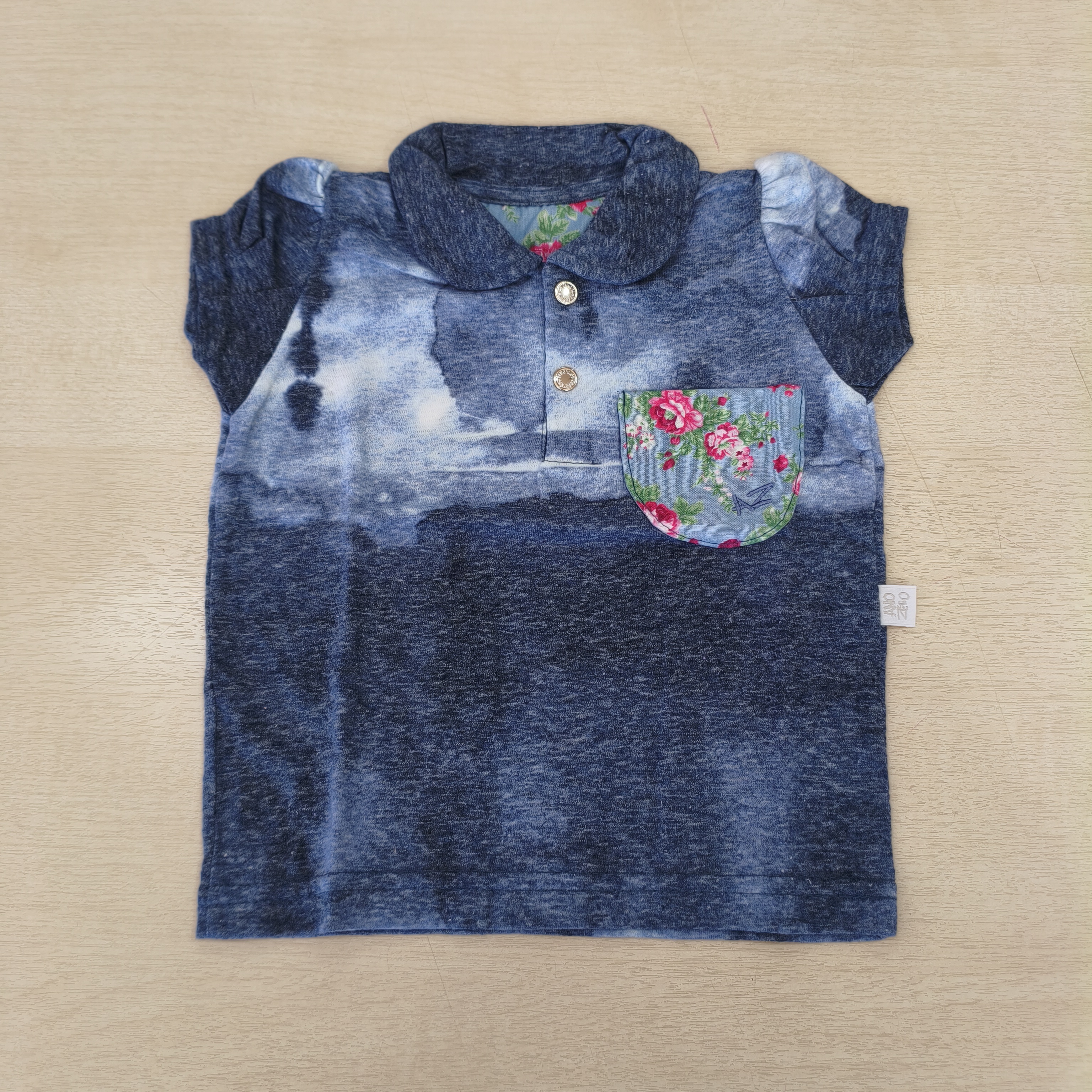 Blusa Polo MC Fem Tam 01 Ano zero