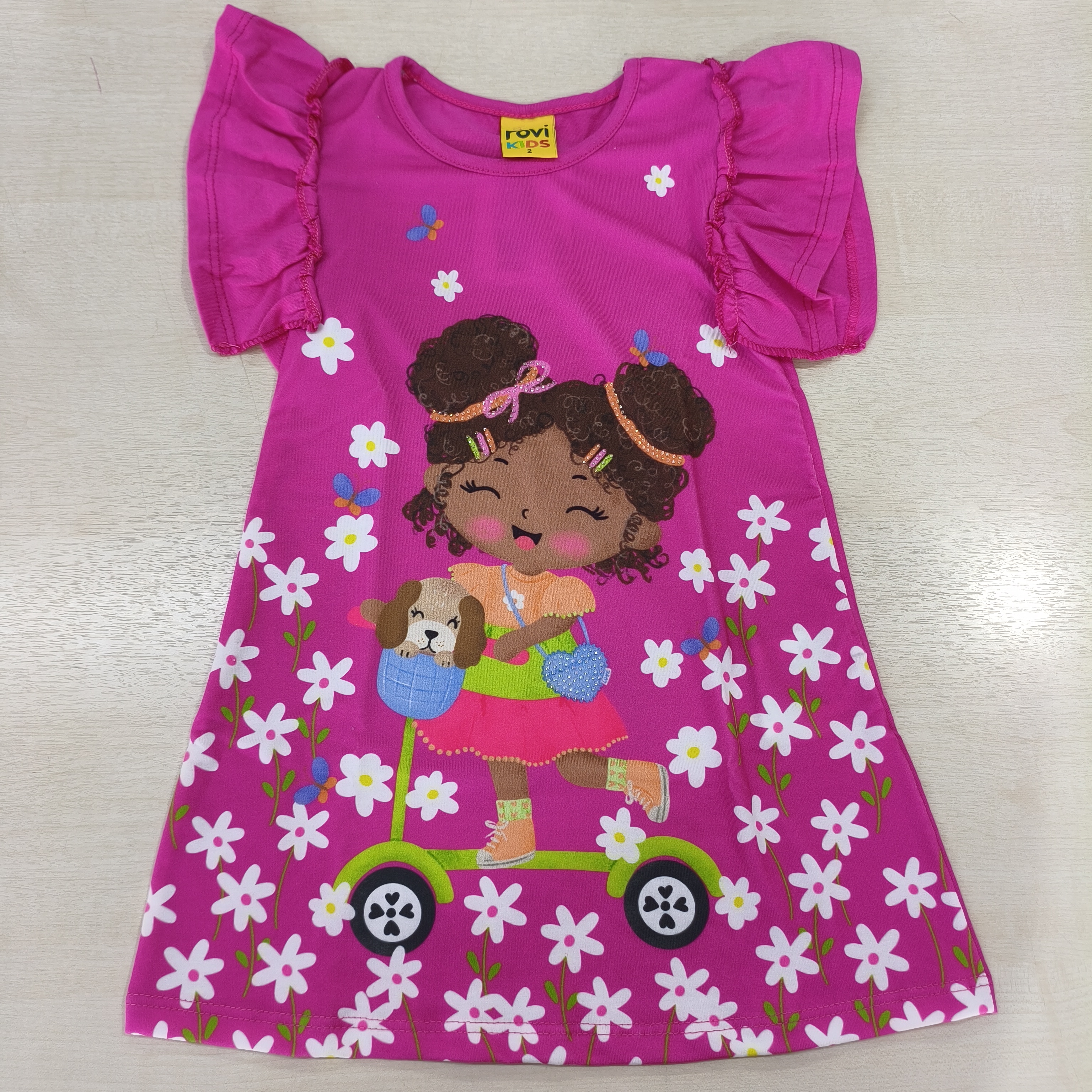 Vestido c/estampa Fem Tam 02 Rovitex