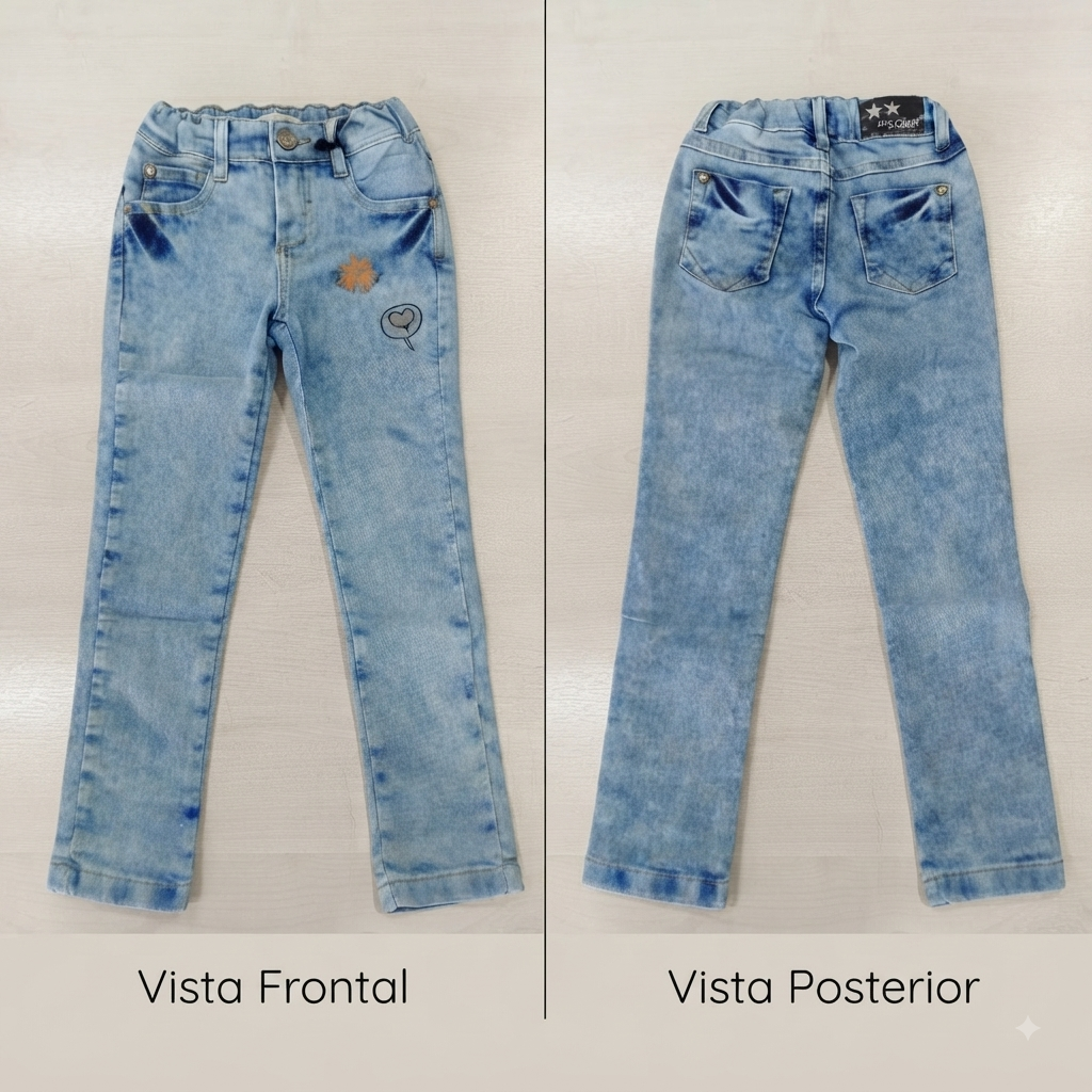 Calça Jeans Skinny Fem Tam 04 Jeito de Criança