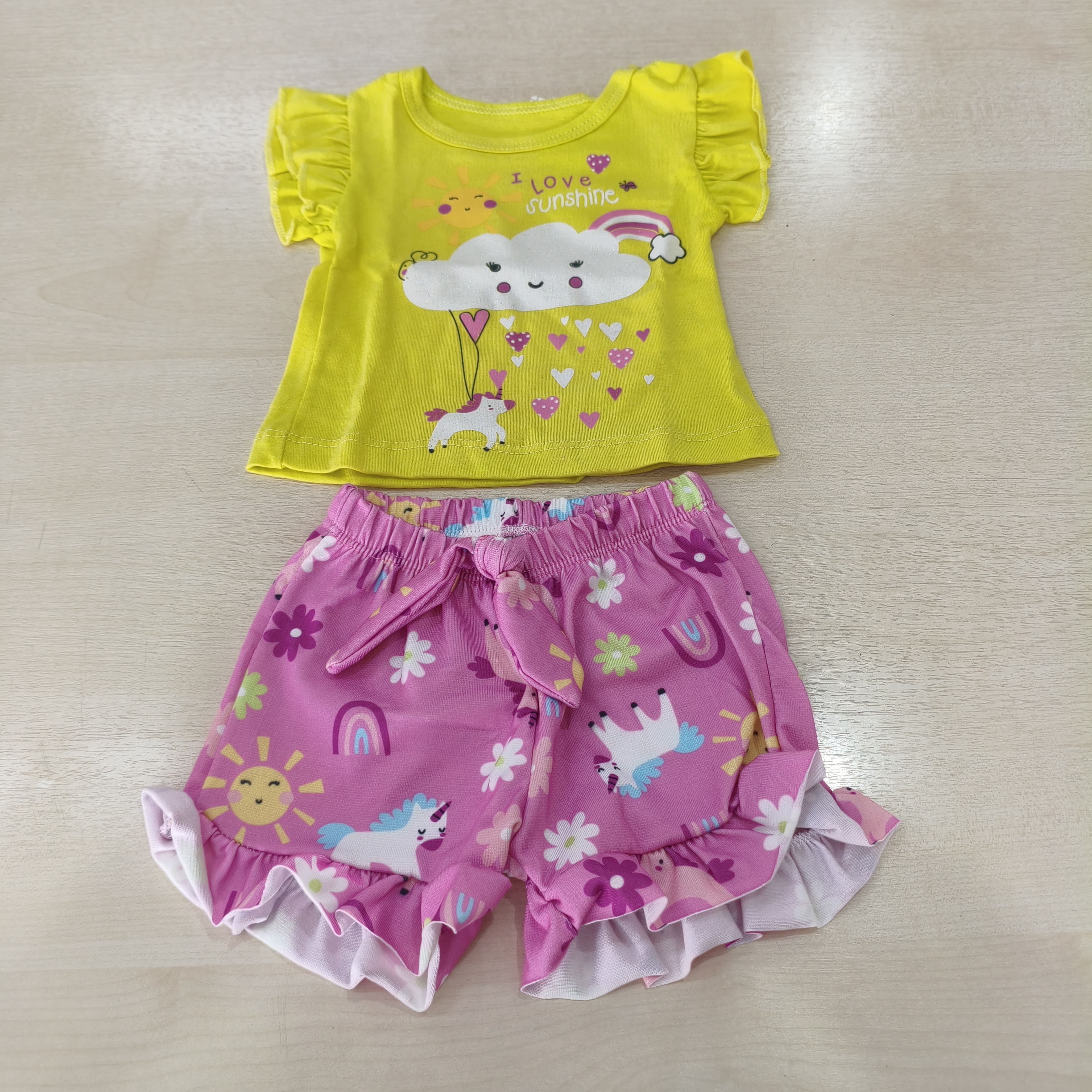 Conj. Blusa MC Com Shorts Fem Tam PB Zupa Zuka