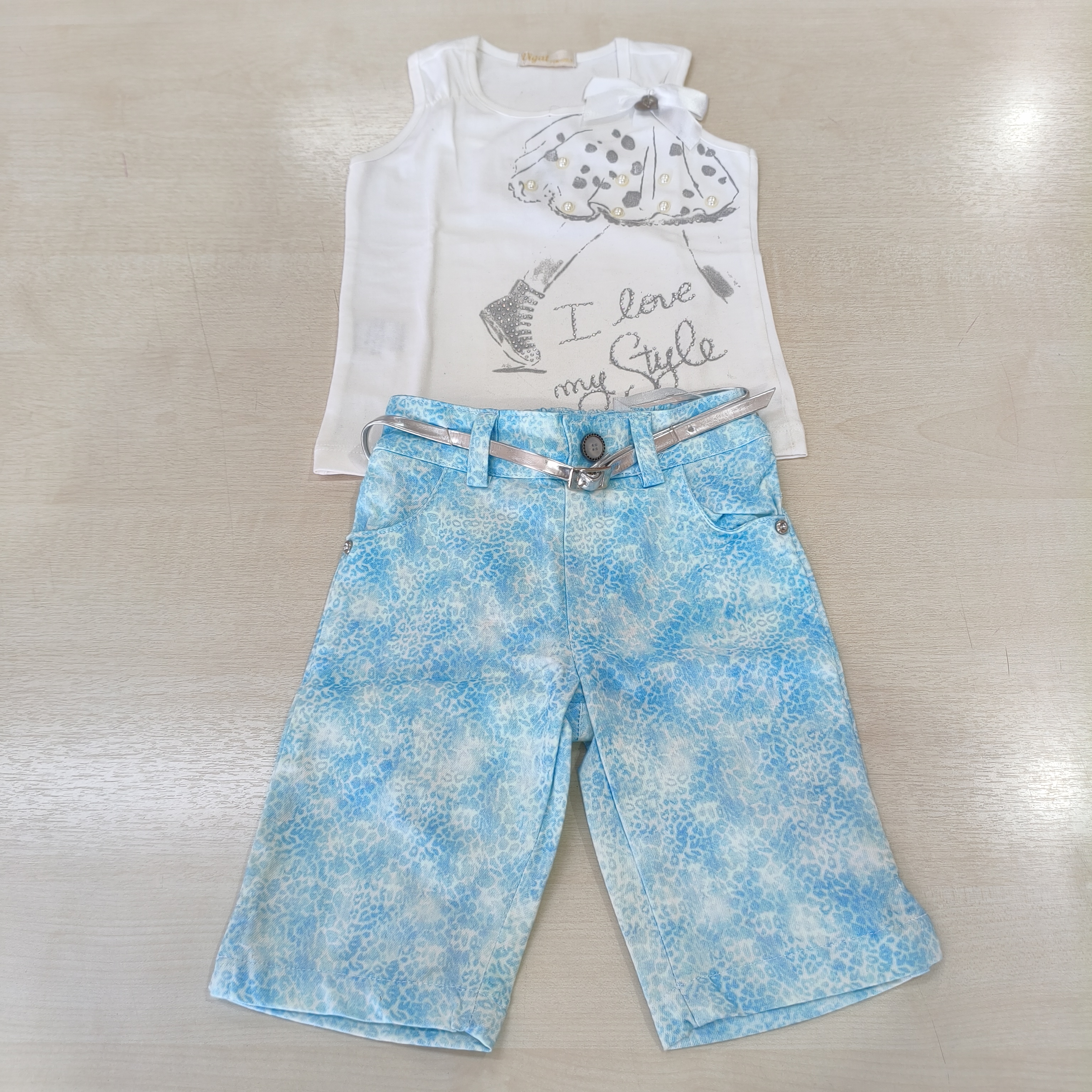 Conj. Blusa MC e Bermuda Fem Tam 01 Vigat
