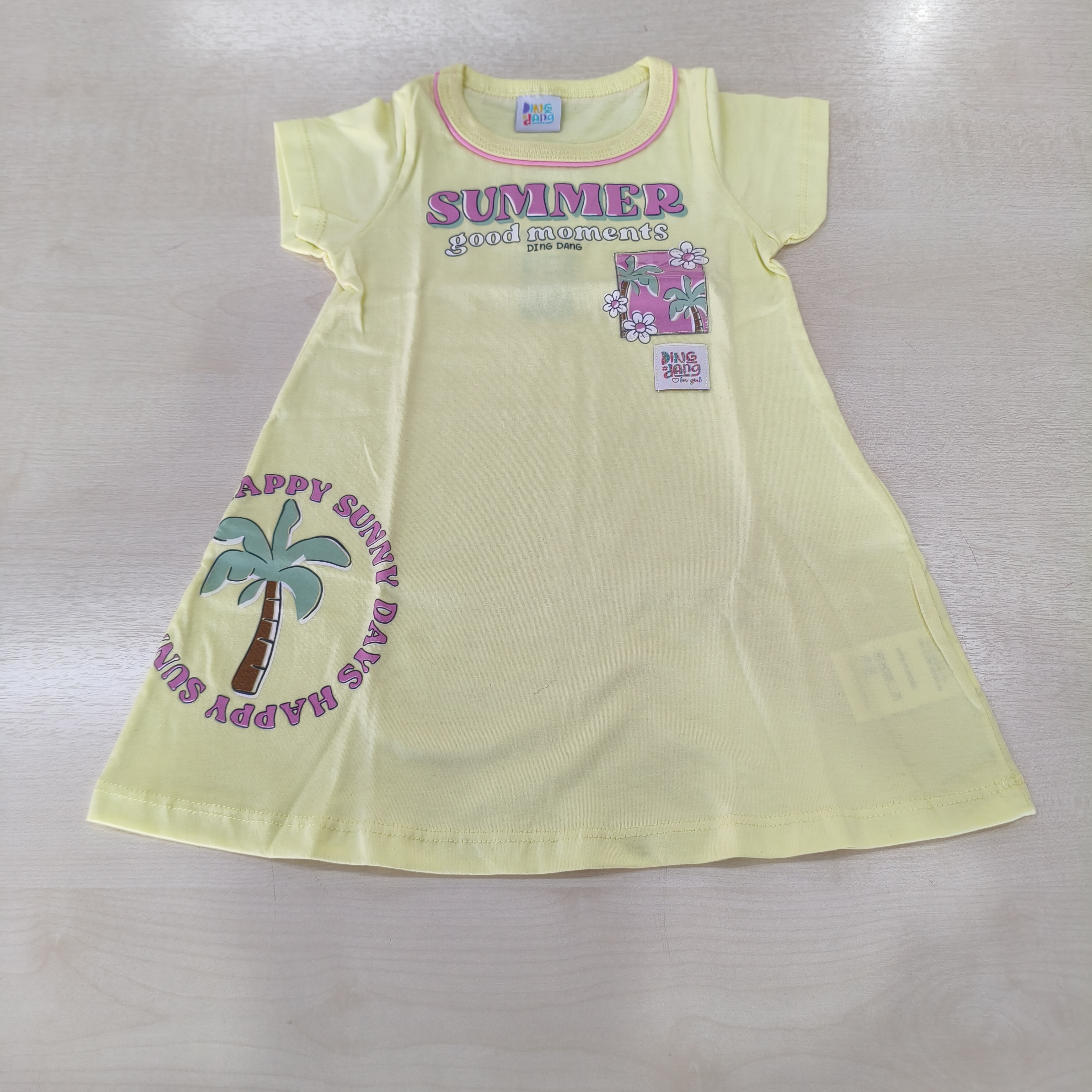 Vestido C/estampa Fem Tam 01 Ding Dang