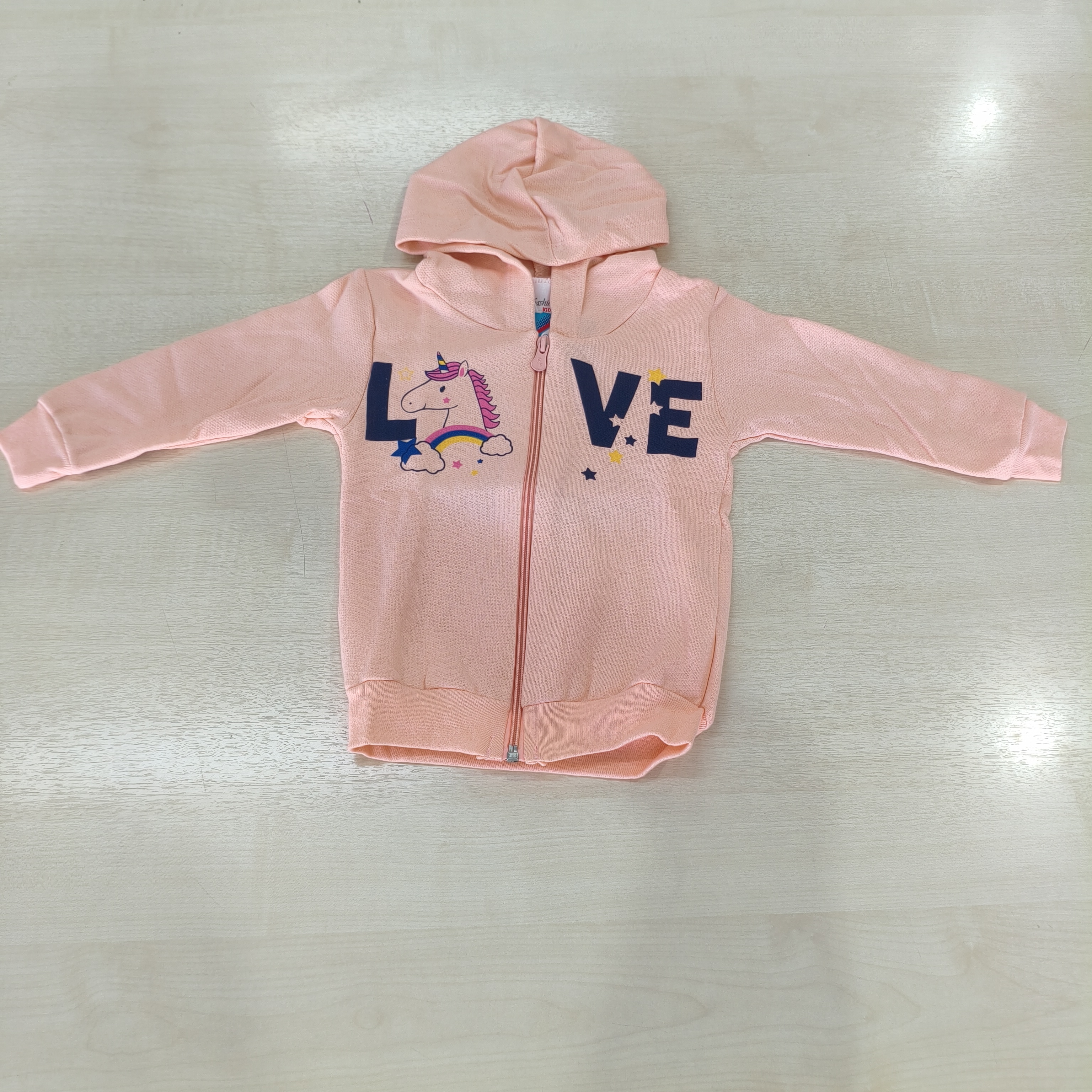 Jaqueta c/capuz Fem Tam 01 Fashion Kids
