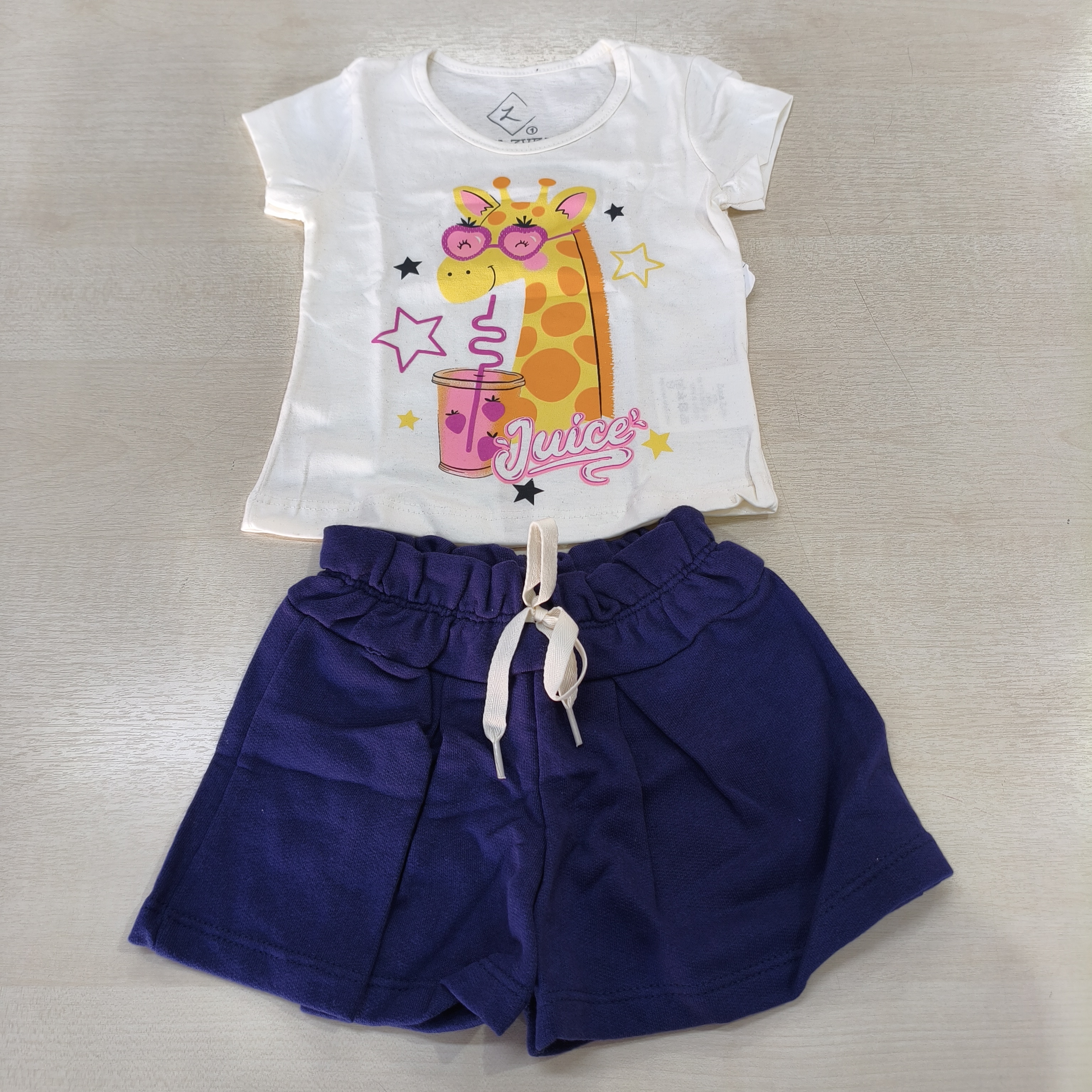 Conj. Blusa MC e Shorts Fem Tam 01 Zupa Zuka