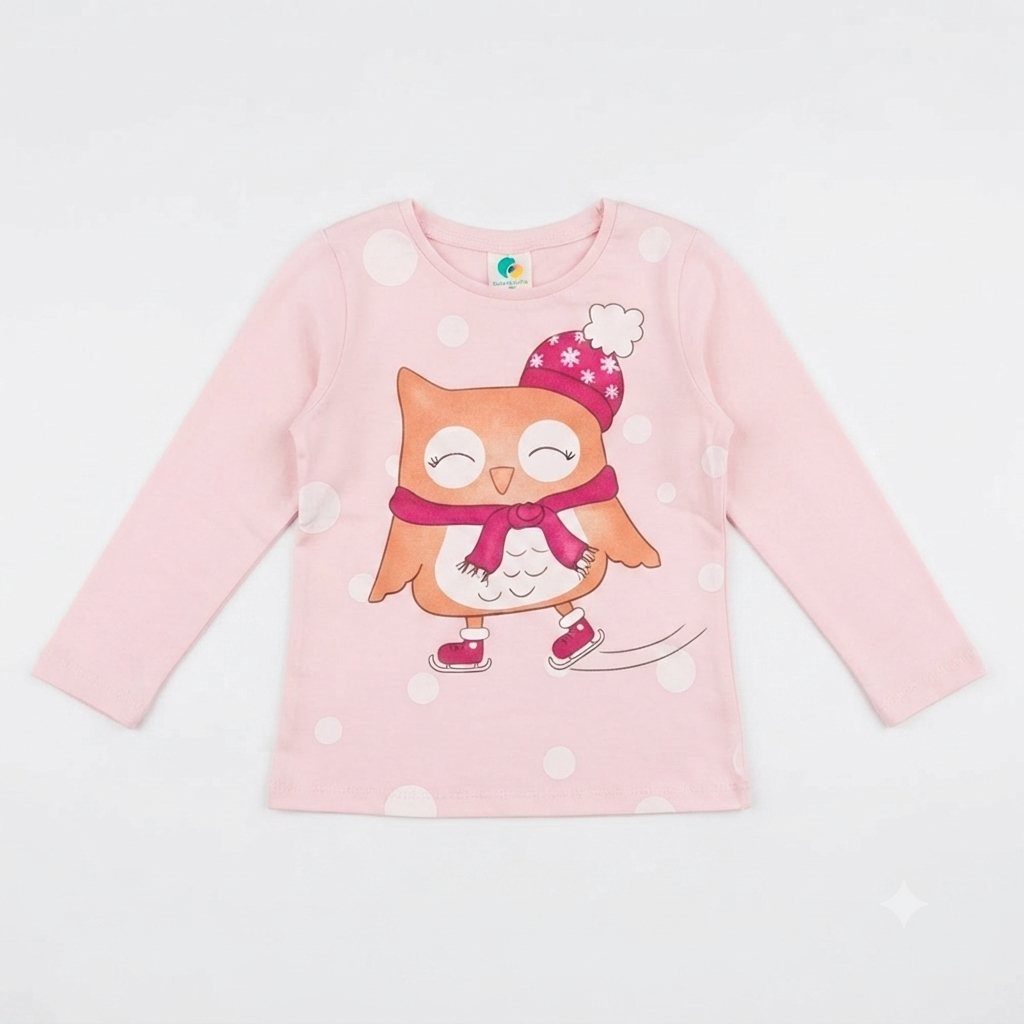 Blusa ML C/estampa Fem Tam 01 Alenice