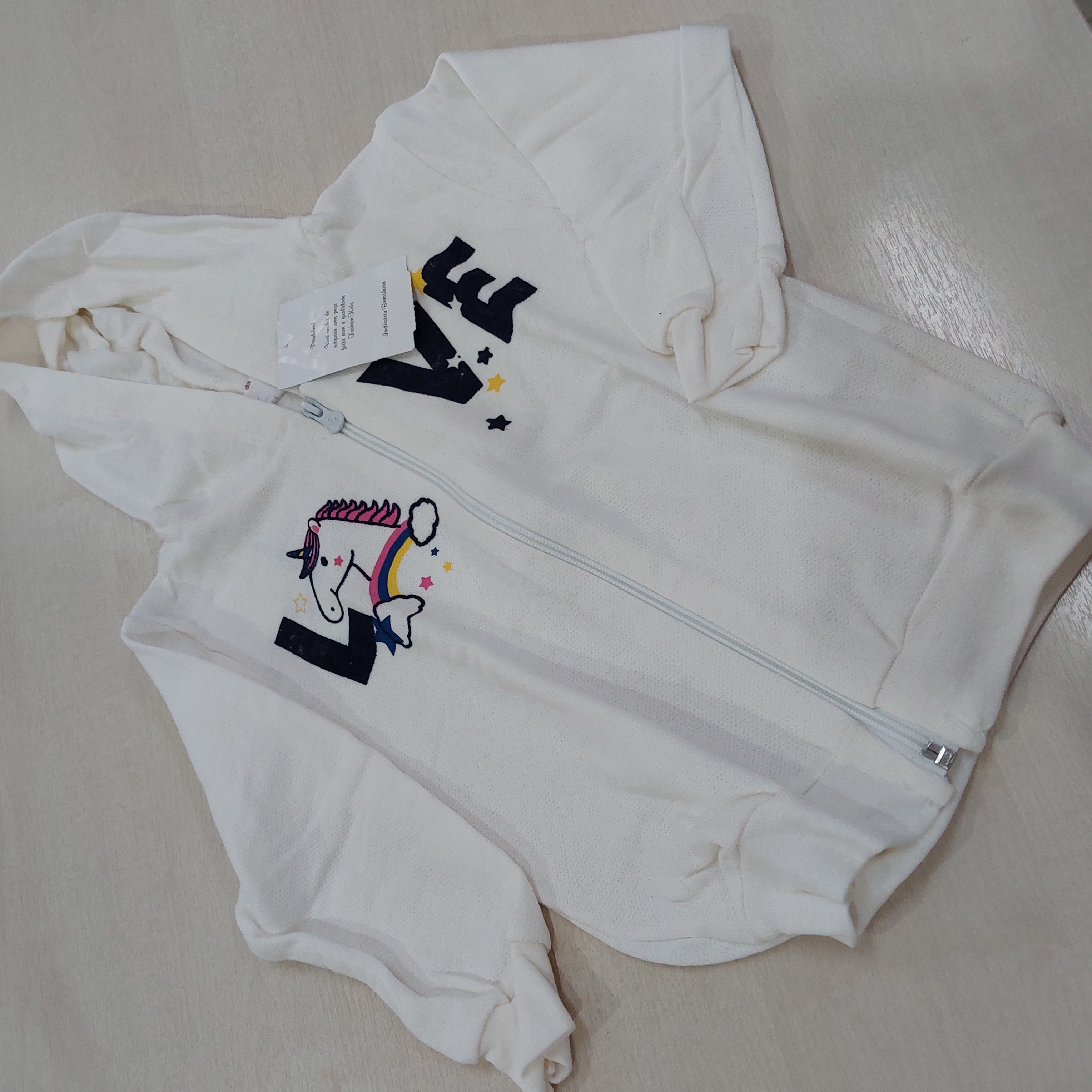Jaqueta c/capuz Fem Tam 03 Fashion Kids