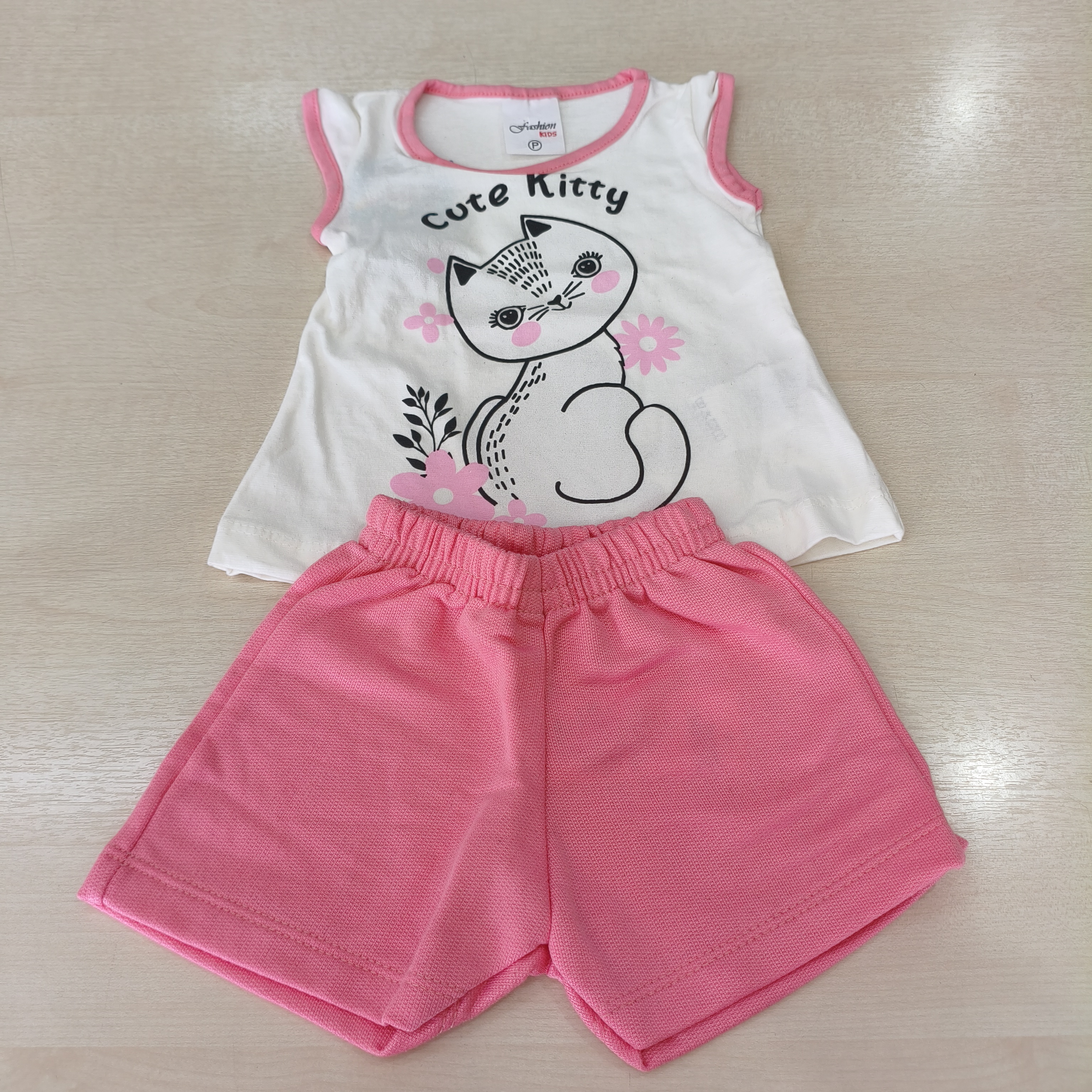 Conj. Regata com Shorts Fem Tam PB Fashion Kids
