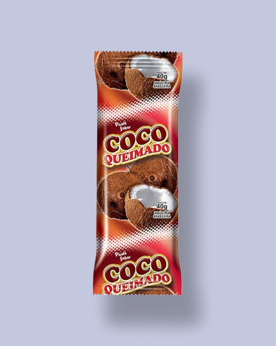 Picolé coco queimado