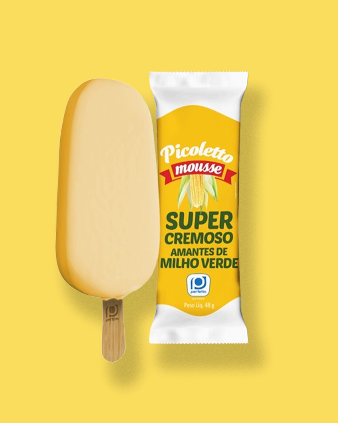 Picolé primavera sorvete 60g milho verde
