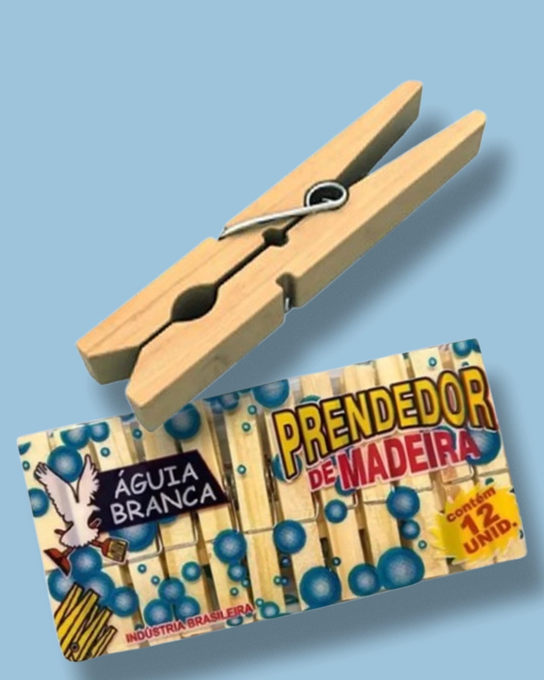 prendedor de madeira