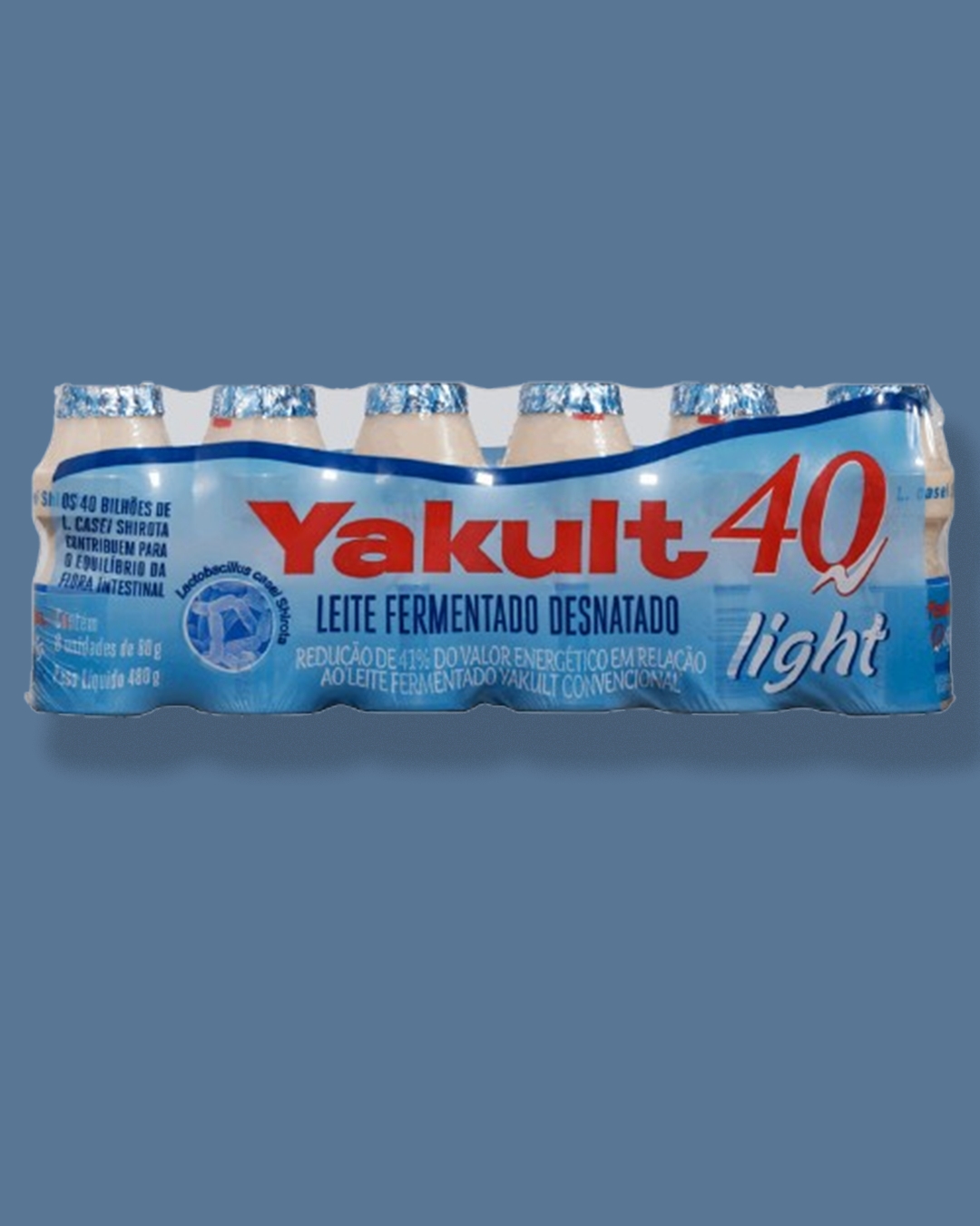 Pack Leite Fermentado Desnatado Yakult Frasco 480g 6 Unidades