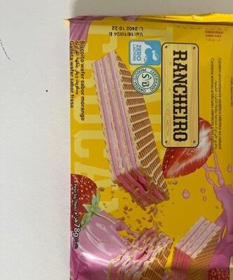 bolacha wafer rancheiro morango 78g