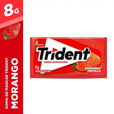 Chiclete Trident Morango